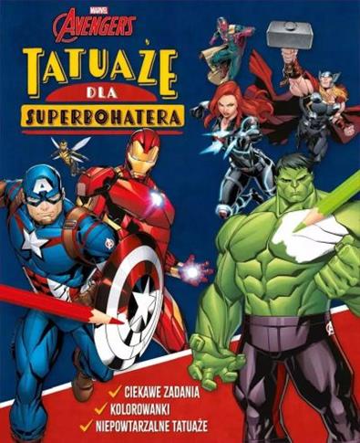Tatuaże dla superbohatera. Ciekawe zadania, koloro