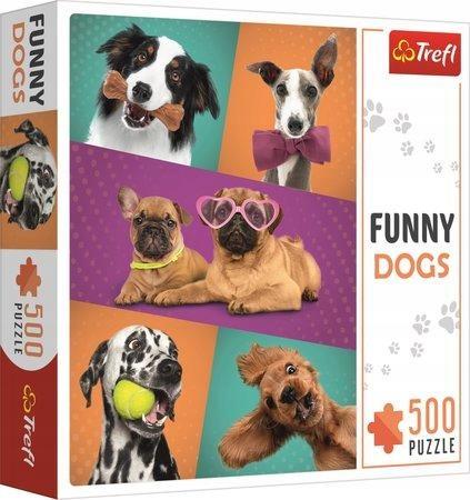 PUZZLE TREFL 500EL FUNNY DOGS PIESKI PSY 91753