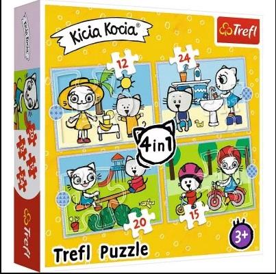 Trefl, puzzle, Dzień Kicia Kocia, 12/15/20/24 el.