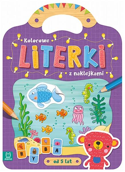 KOLOROWE LITERKI Z NAKLEJKAMI