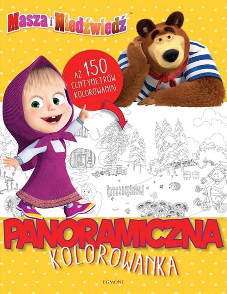 Panoramiczna kolorowanka. Masza i Niedźwiedź
