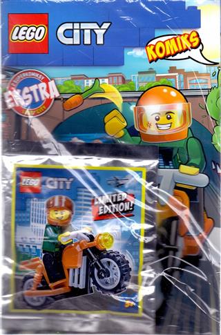LEGO City Komiks nr 1/2022 + Figurka: Motocyklista