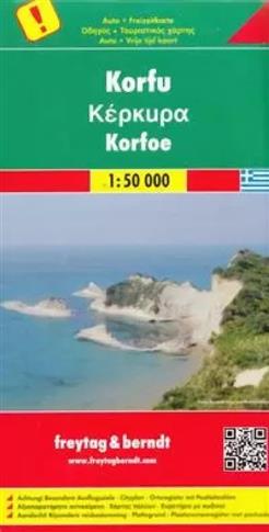 KORFU MAPA 1:50 000