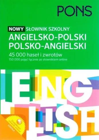 Nowy słownik szkolny angielsko-polski, polsko-