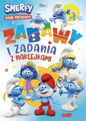 Zabawy i zadania z naklejkami. Smerfy