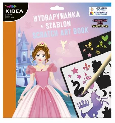 KIDEA KREATYWNE WYDRAPYWANKI Z SZABLONAMI