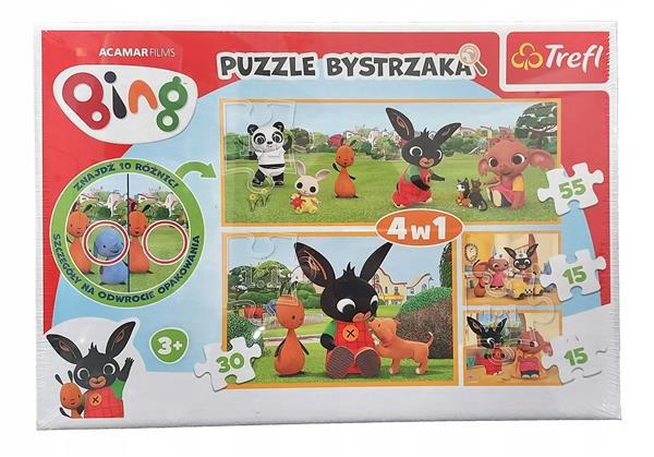 PUZZLE TREFL 15 + 15 + 30 + 55 - BING - 4W1