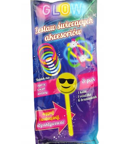 GLOW ZESTAW ŚWIECĄCYCH AKCESORIÓW