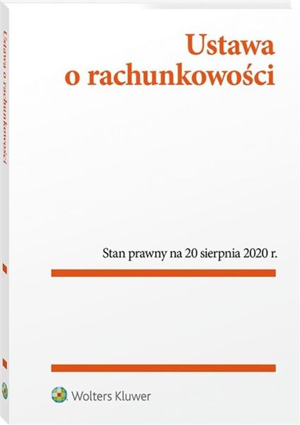 USTAWA O RACHUNKOWOŚCI. PRZEPISY 20.08.2020