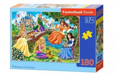 Puzzle 180 elementów. Księżniczki w ogrodzie