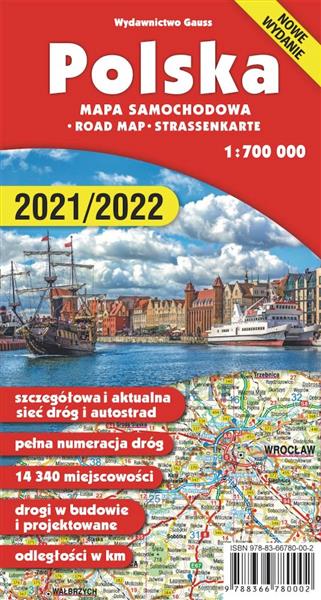 MAPA POLSKA 700 000 WYD. 4