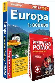 EUROPA ATLAS SAMOCHODOWY W SKALI 1:800 000