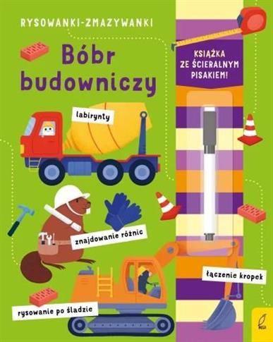 Rysowanki-zmazywanki. Bóbr budowniczy