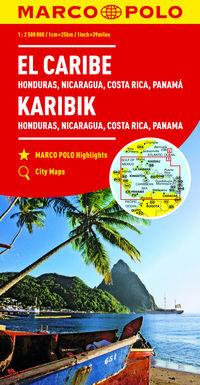 KARAIBY HONDURAS NIKARAGUA COSTA RICA PANAMA