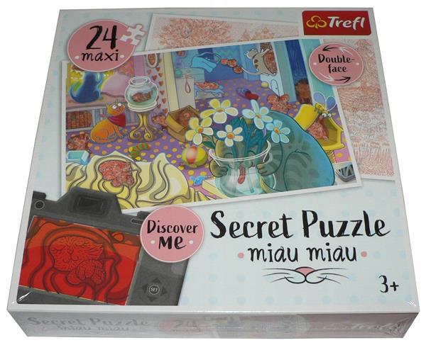 PUZZLE TREFL 24 MAXI SECRET PUZZLE MIAU MIAU