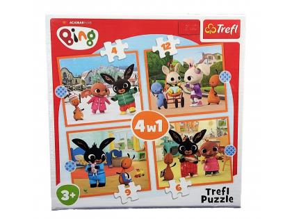 TREFL 91794 PUZZLE 4W1 BING 4+6+9+12