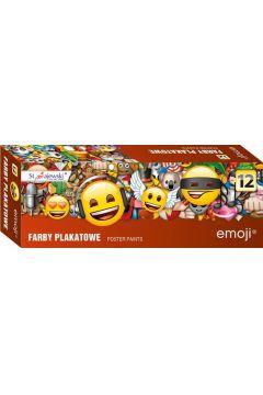 ST. MAJEWSKI FARBY PLAKATOWE 12KOL 20ML EMOJI MAJE