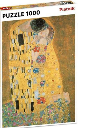 Piatnik, puzzle, Klimt, Pocałunek, 1000 el.