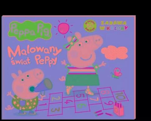 PEPPA PIG ZABAWA W KOLORY.  MALOWANY ŚWIAT PEPPY