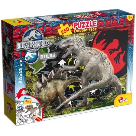 PUZZLE DWUSTRONNE. JURASSIC WORLD. 250 ELEMENTÓW