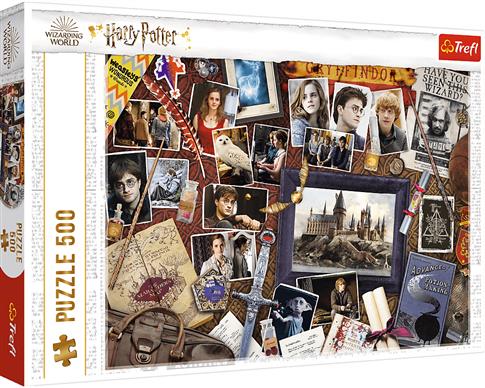 Puzzle 500 elementów. Pamiątki z Hogwartu