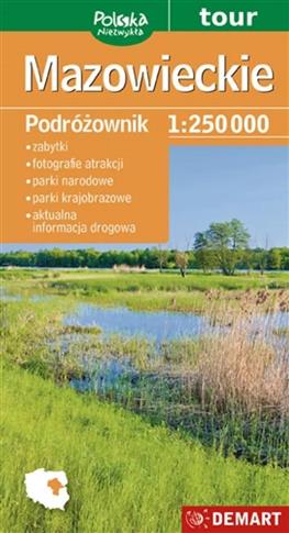 Podróżownik. Mazowieckie, mapa turystyczna 1:250 0