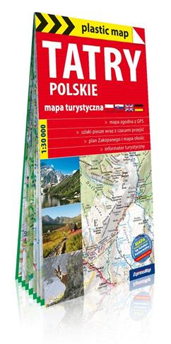 Plastic map Tatry Polskie 1: 30 000