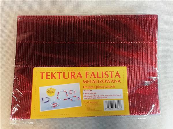 TEKTURA FALISTA METALIZOWANA 10 SZT A4