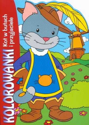 KOT W BUTACH I PRZYJACIELE. KOLOROWANKI