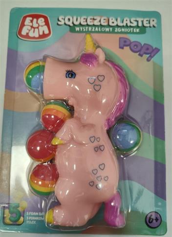 ELEFUN WYSTRZAŁOWY ZGNIOTEK JEDNOROŻEC Z 5 PIANKOW