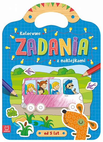 KOLOROWE ZADANIA Z NAKLEJKAMI OD 5 LAT
