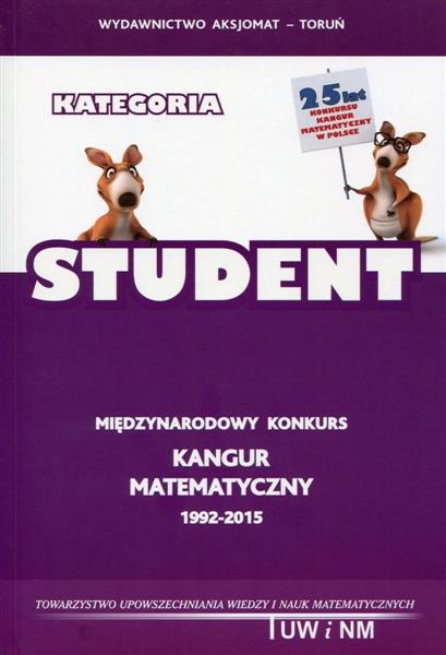 MIĘDZYNARODOWY KONKURS KANGUR MATEMATYCZNY 1992-20