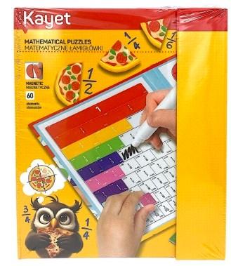 KAYET MATEMATYCZNE ŁAMIGŁOWKI MAGNETYCZNE 60EL
