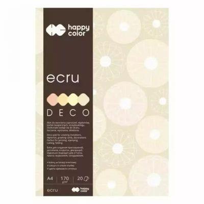 Blok A4/20K Deco Ecru 170g HAPPY COLOR