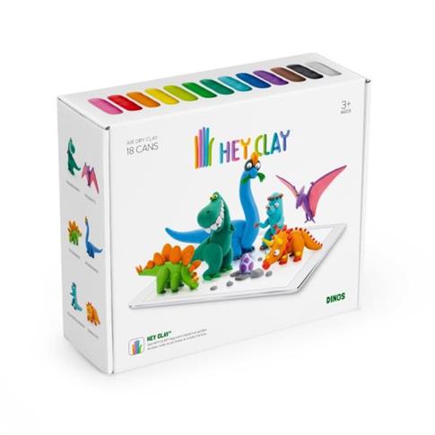 HEY CLAY. MASA PLASTYCZNA. DINOZAURY TM TOYS