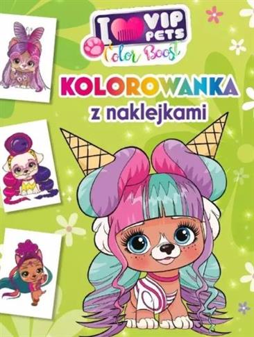I love my VIP Pets. Kolorowanka z naklejkami