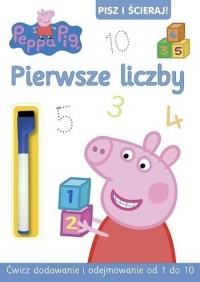PEPPA PIG. PISZ I ŚCIERAJ PIERWSZE LICZBY