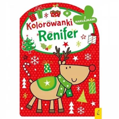 Kolorowanka z wykrojnikiem Renifer