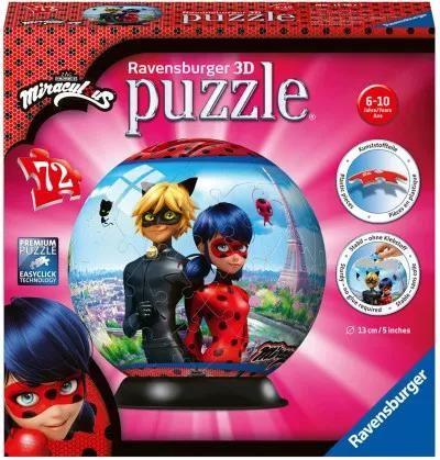 Ravensburger, puzzle kuliste 3D 72el Miraculous 11