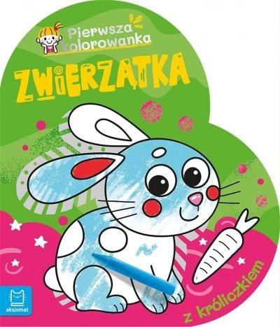 Zwierzątka. Pierwsza kolorowanka z króliczkiem