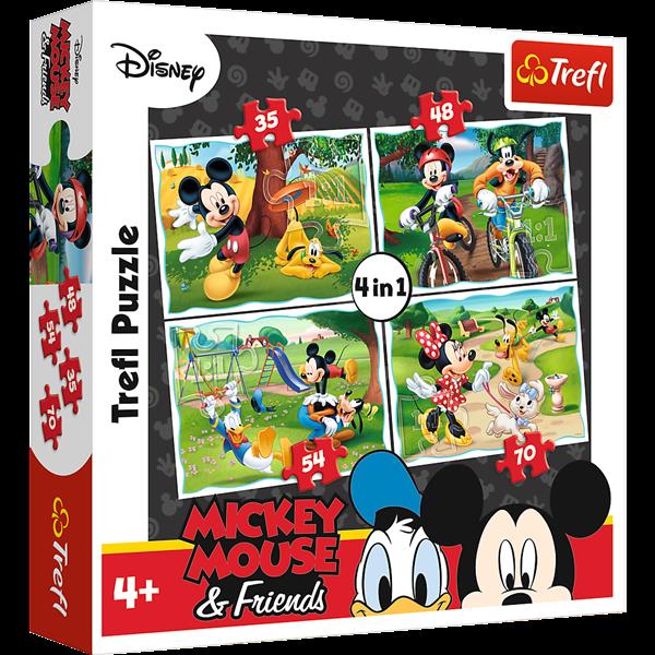 PUZZLE MICKEY MOUSE - ZABAWY W PARKU