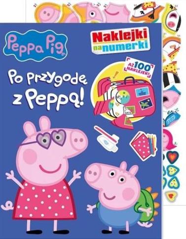 PO PRZYGODĘ Z PEPPĄ. ŚWINKA PEPPA. NAKLEJKI NA NUM