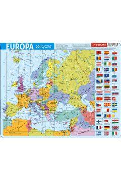 PUZZLE RAMKOWE 72 ELEMENTY. MAPA POLITYCZNA EUROPY