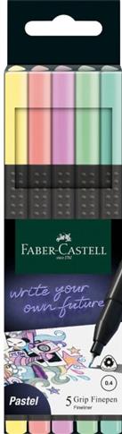 FABER-CASTELL, CIENKOPISY PASTELOWE 5 KOLORÓW