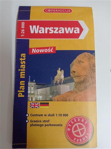 Plan miasta Warszawa 1:26000