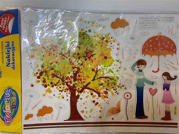 NAKLEJKI KIDS DEKOR JESIEŃ 31X38CM PIANKA&TEKTURA