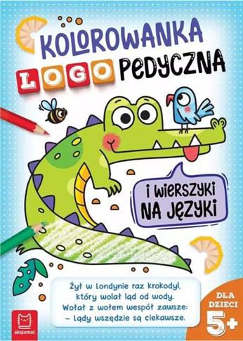 KOLOROWANKA LOGOPEDYCZNA I WIERSZYKI NA JĘZYKI