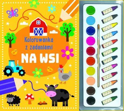 KOLOROWANKA Z ZADANIAMI. NA WSI