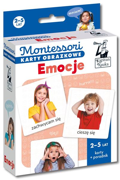 KAPITAN NAUKA. MONTESSORI. KARTY OBRAZKOWE. EMOCJE