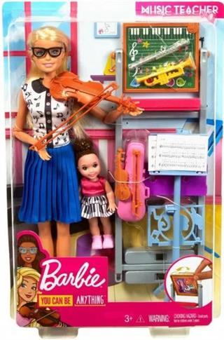 Barbie, lalka Nauczycielka muzyki, zestaw, DHB63/F